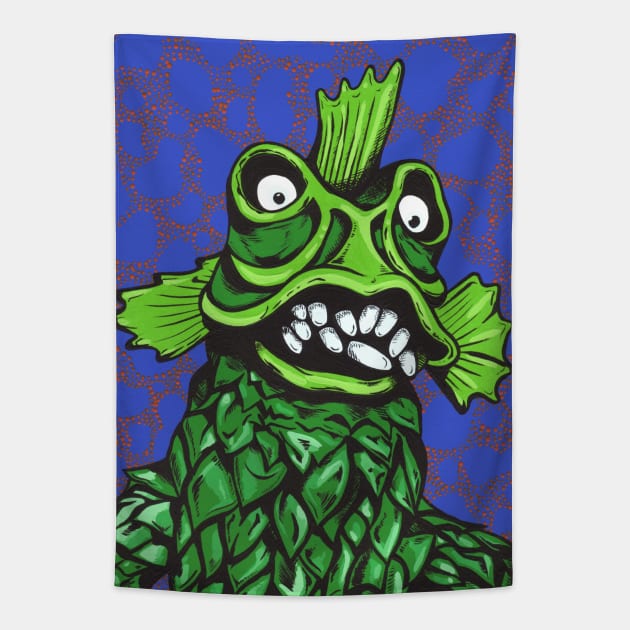 Horror Of Party Beach Tapestry by turddemon