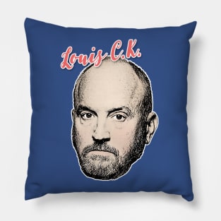 Louis CK // Retro Style Aesthetic Design Pillow