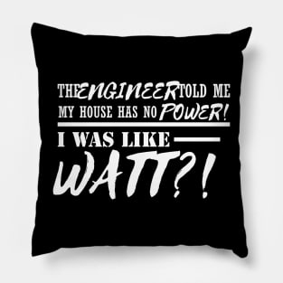 Funny Engineer Pun Electrician Gift Idea Puns Meme Pillow