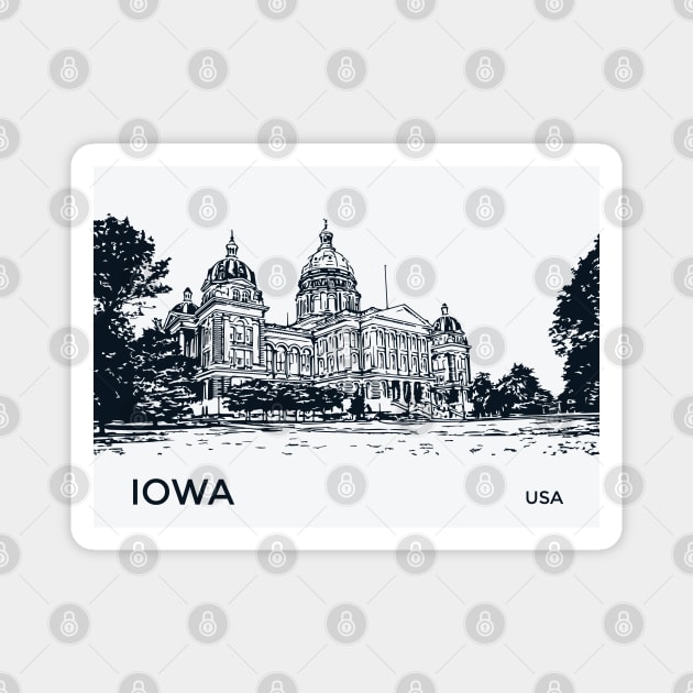 Iowa State USA Magnet by Lakeric