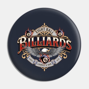 Billiards Eight Ball Game Pin