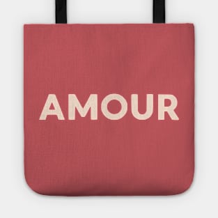 Amour Retro French Hand Lettering Tote