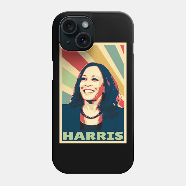 Kamala Harris Vintage Colors Phone Case by Nerd_art