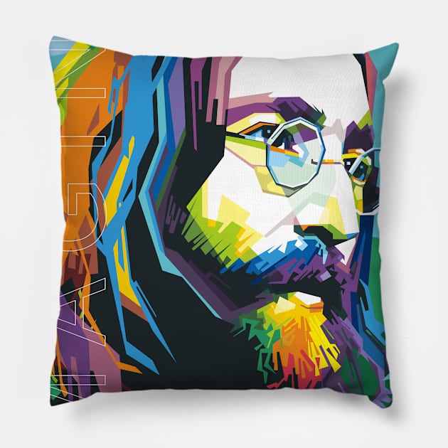 Lennon Glasses Pillow by Alkahfsmart