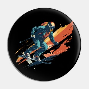 skiing man Pin