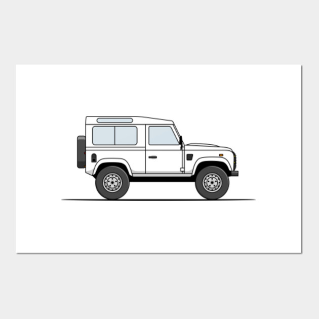 Land Rover Defender White Land Rover Defender Posters And Art Prints Teepublic