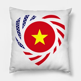 Vietnamese American Multinational Patriot Flag (Heart) Pillow