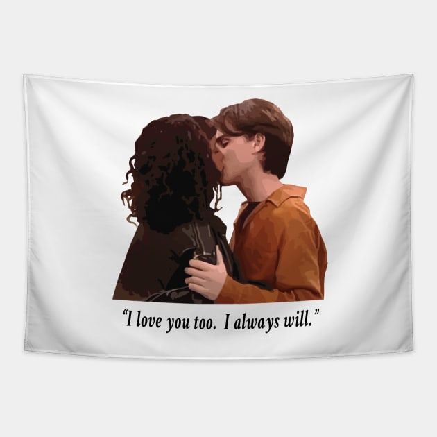 Shawn and Angela Kiss Shirt - Boy Meets World Tapestry by 90s Kids Forever