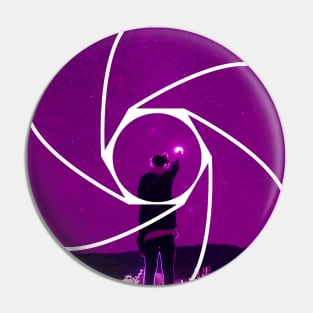 Photophile Purple Night Sky Pin