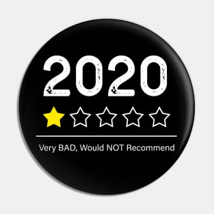 2020 Very Bad Would Not Recommend Pin