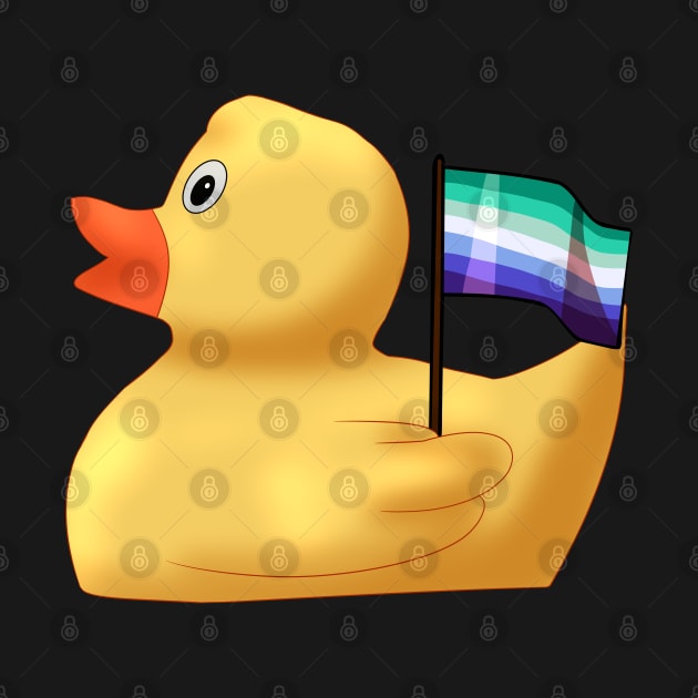 Proud Gay Rubber Duck by TheQueerPotato