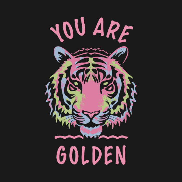 Preppy Style Tiger Positive Motivational Quote Backprint by ravensart