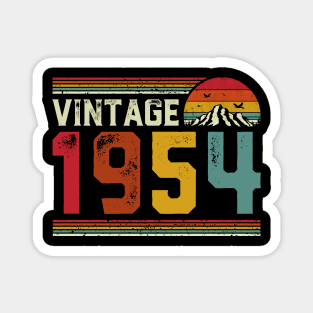 Vintage 1954 Birthday Gift Retro Style Magnet