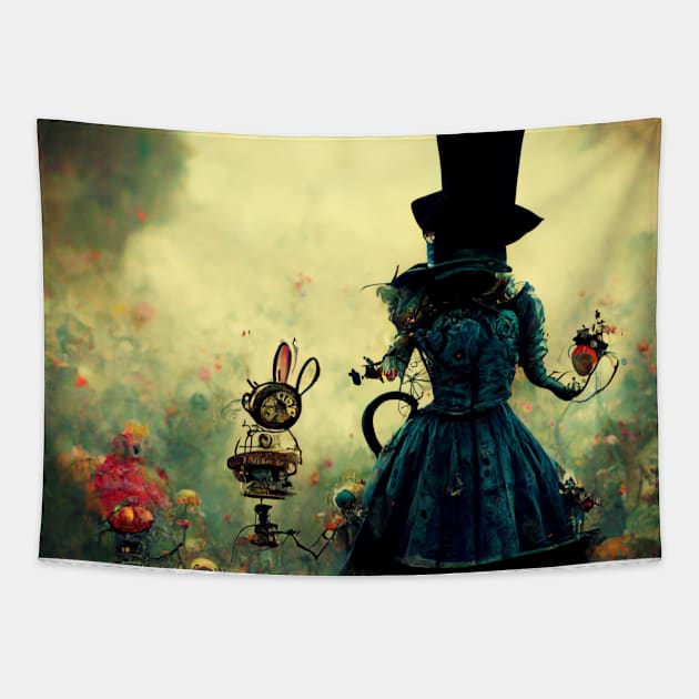 Hatter Tapestry by AbstractArt14