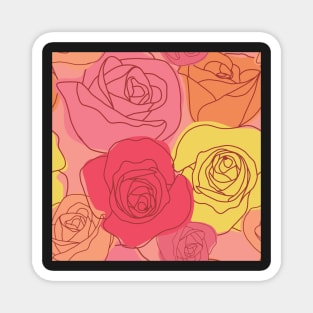 Bunch of Roses Magnet