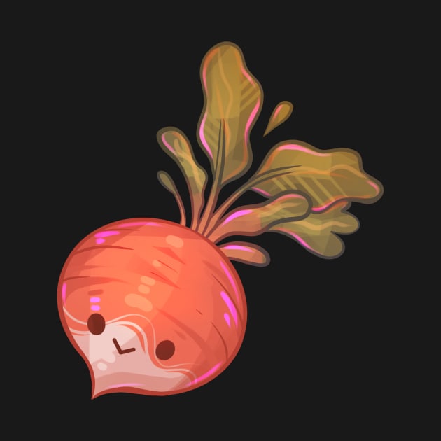 Happy Little Red Radish by Claire Lin