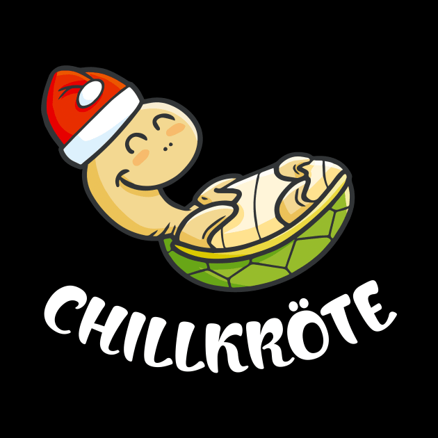 Chillköte lustige Schildkröte mit Weihnachtsmütze by Foxxy Merch