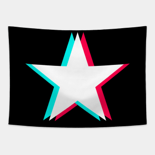 TikTok Star White Tapestry