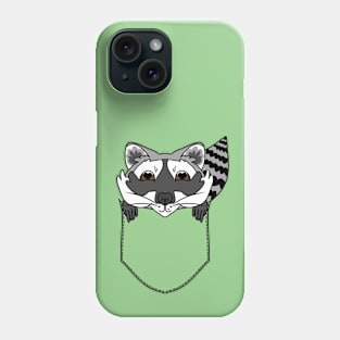 Cute Raccoon in the Pocket Phone Case