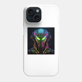 Alien Neon Art 5 Phone Case