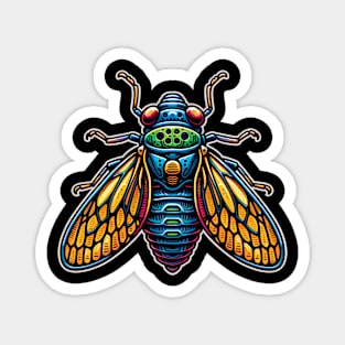 Periodical Cicada Insect Invasion Brood XIII 2024 Magnet