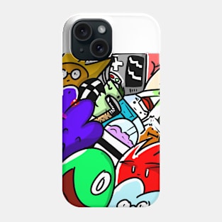 Monsters doodle Phone Case