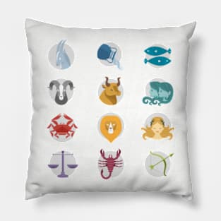 Zodiac Symbols Pillow