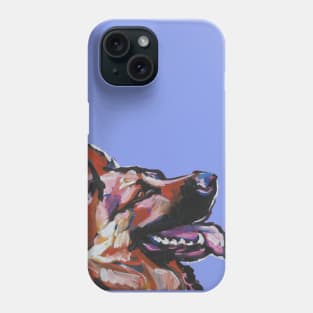 German Shepherd Dog Bright colorful pop dog art Phone Case