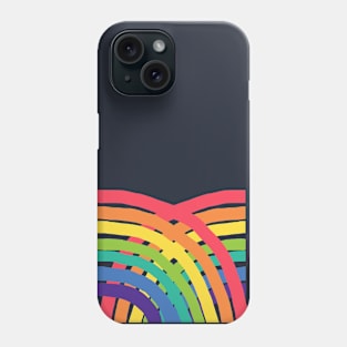 Rainbow Cross Hatch Graphic Phone Case