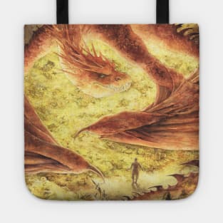 Smaug the Dragon - Tolkien illustration Tote