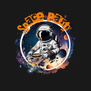 Space Party Astronaut DJ T-Shirt