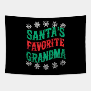 Santa 's favorite grandma | grandma lover Tapestry