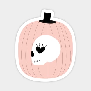 Skull Pumpkin Magnet