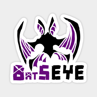 BatsEye Stencil Logo Magnet