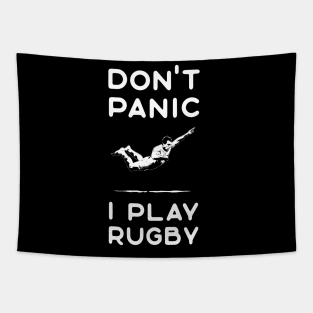 Rugby Players Don't Panic Tapestry