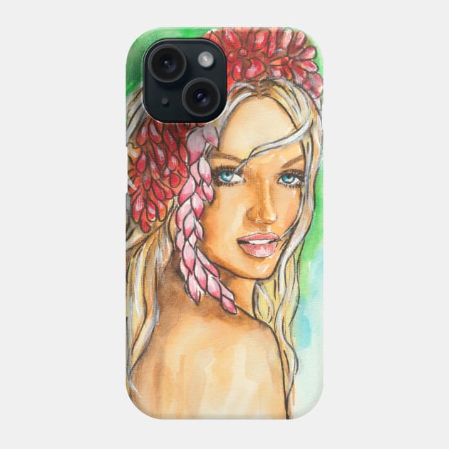 Candice Swanepoel Phone Case by Svetlana Pelin