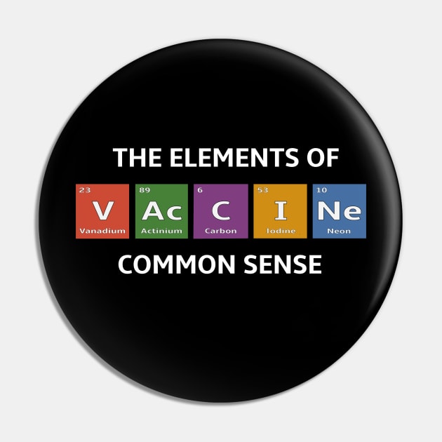 Pro Vaccination Elements of the Periodic Table Pin by spiffy_design