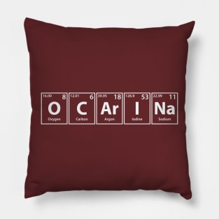 Ocarina (O-C-Ar-I-Na) Periodic Elements Spelling Pillow