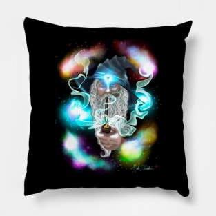 Smoking Wizard cymk Pillow