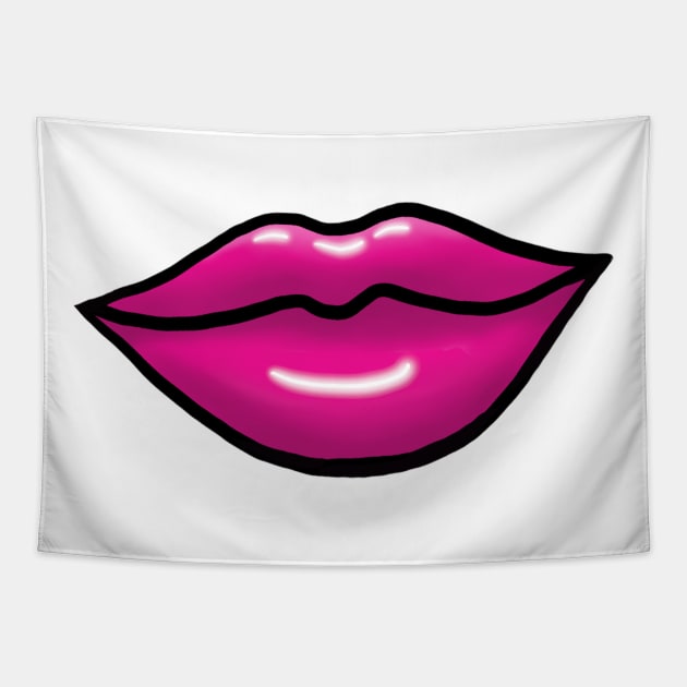 Juicy Lips Tapestry by BoonieDunes