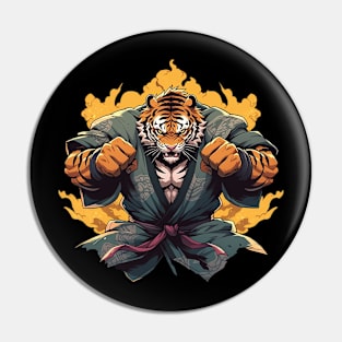 karate tiger Pin