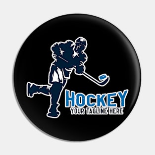 Ice Hockey Player Pin