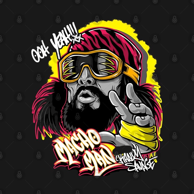 Macho man randy savage art by Snapstergram