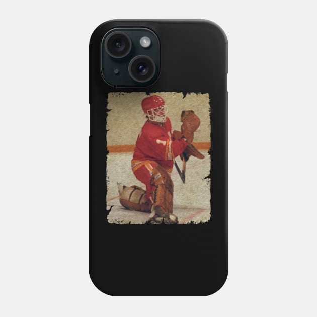 Pat Riggin, 1982 in Atlanta Calgary Flames (3.89 GAA) Phone Case by Momogi Project