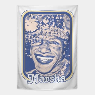Marsha P Johnson \/\/\/ Queer Icon Design Tapestry