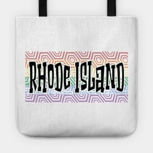 LGBTQ PRIDE EQUAL USA RHODE ISLAND Tote