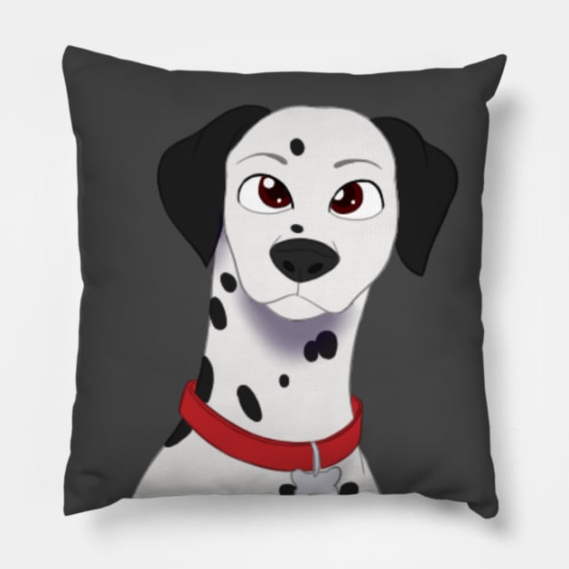 Dalmatian Pillow by SkyBlueArts