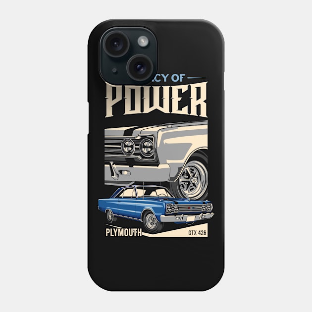 Retro Plymouth GTX 426 Hemi Phone Case by milatees