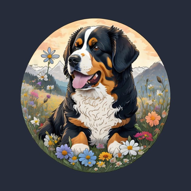Bernese Mountain Dog Puppy by Pet And Petal