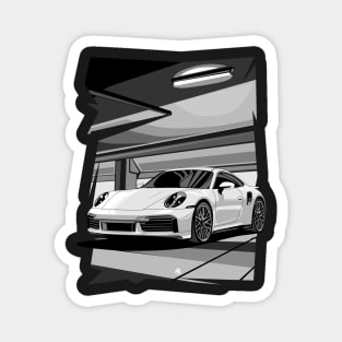 911 turbo illustration graphics Magnet